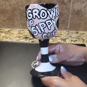 Grown up supply cup wine glass